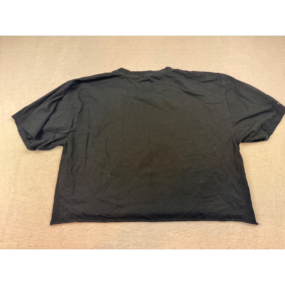 The Shop Purdue Boilers Cropped Graphic Tee Black 2XL Raw Hem NCAA Shirt - Picture 6 of 6